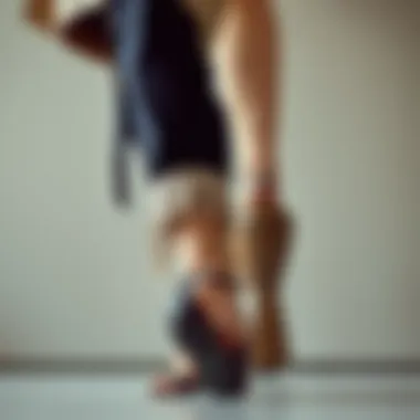 Styling with Bohemian Heels A stylish outfit complemented by elegant bohemian heels