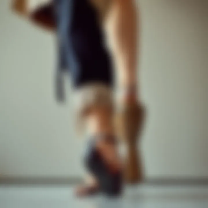 Styling with Bohemian Heels A stylish outfit complemented by elegant bohemian heels