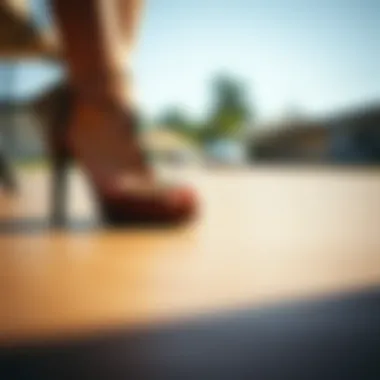 Sustainability in Bohemian Heel Design Close-up of sustainable bohemian heels reflecting eco-conscious choices