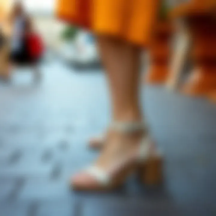 Versatile styling options for low chunky heel sandals