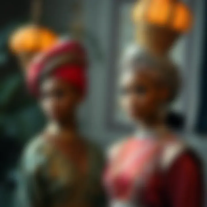 Cultural Significance in Design Diverse cultural designs showcasing metallic thread craftsmanship