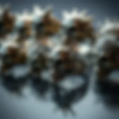 Collection of various spiked skull rings demonstrating different designs