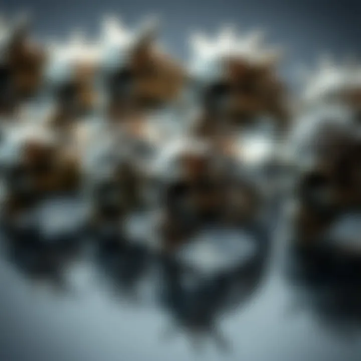 Collection of various spiked skull rings demonstrating different designs