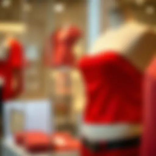 A vibrant red babydoll top displayed on a chic mannequin