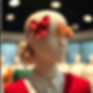 Korker hair bows styled on a mannequin showcasing versatility