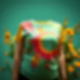 Vibrant Nursing T-Shirt Design Stylish nursing T-shirt featuring a vibrant design