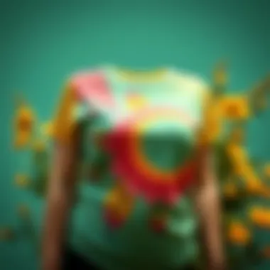 Vibrant Nursing T-Shirt Design Stylish nursing T-shirt featuring a vibrant design