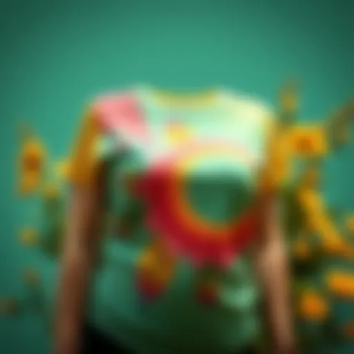 Vibrant Nursing T-Shirt Design Stylish nursing T-shirt featuring a vibrant design