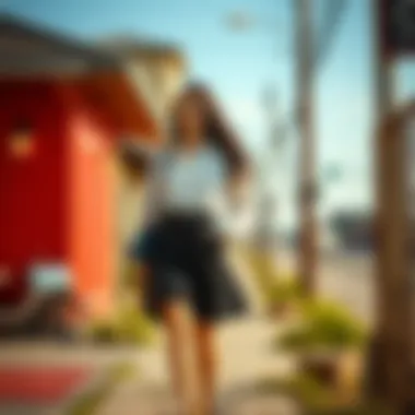 Seasonal styling ideas for blouse skirt sets in different environments