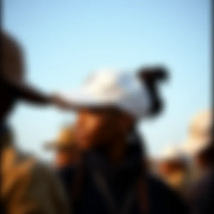 Versatile Styling Options for Braided Caps A collection of caps with braids, displaying various styling options.