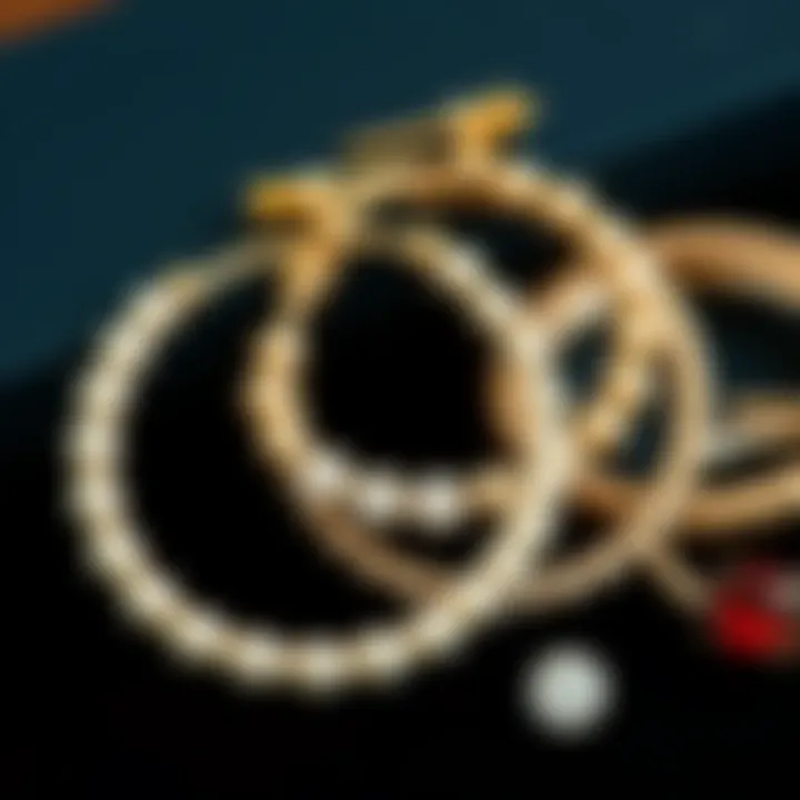 A stylish arrangement of 18 gauge hoop earrings in various materials