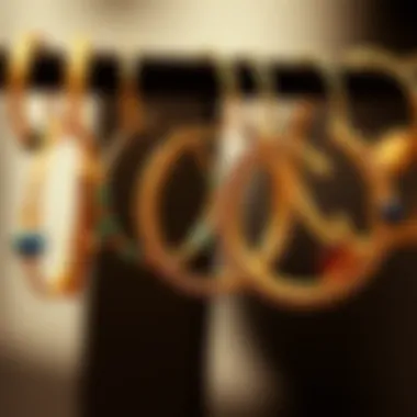 A collection of 18 gauge hoop earrings in different styles and sizes