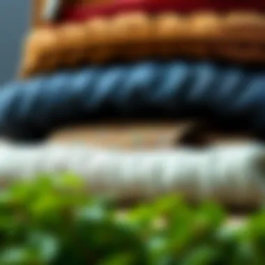 A visual representation of sustainability in chest bag materials.