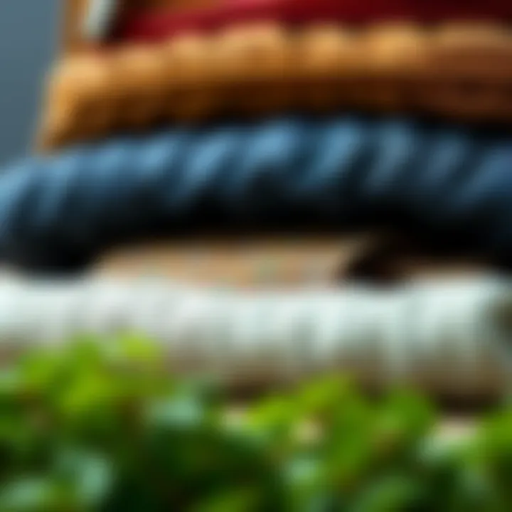 A visual representation of sustainability in chest bag materials.