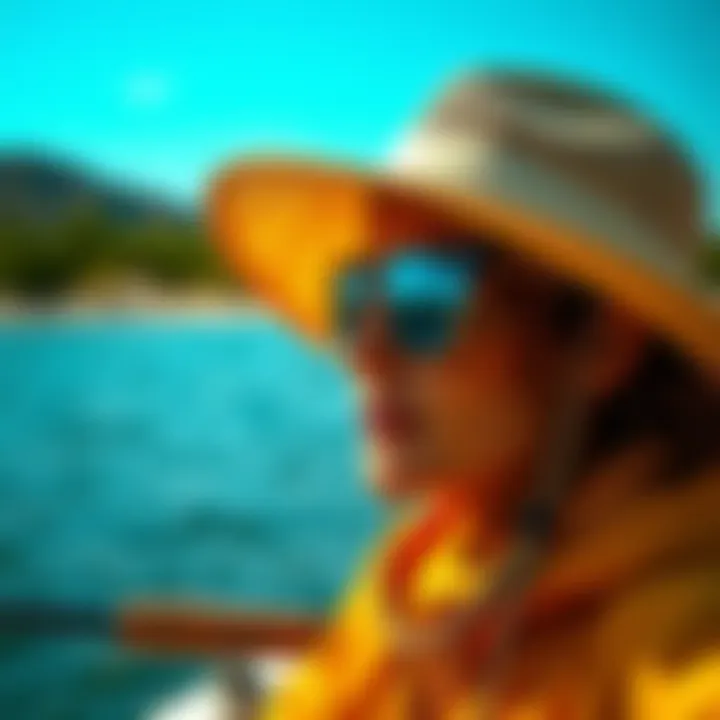 Utilization of Full Brim Fishing Hats in Outdoor Activities Full brim fishing hat in use during a sunny day on a fishing expedition