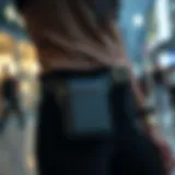 Sleek waist pack showcasing modern design