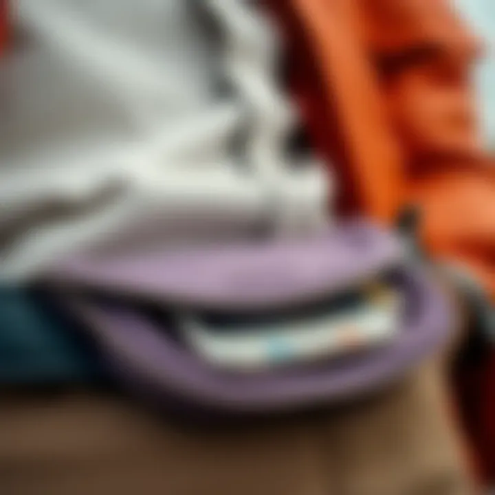 Quality Materials in Waist Packs Close-up of materials used in waist packs