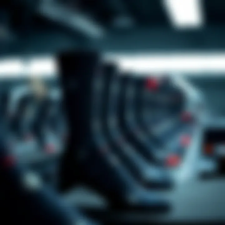 Showcase of the manufacturing process of bespoke socks with images