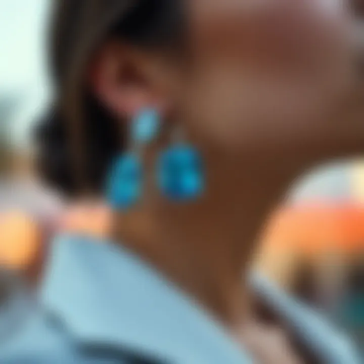 Stylish Blue Cubic Zirconia Earrings with Luxury Outfits Blue cubic zirconia earrings styled with luxurious outfits