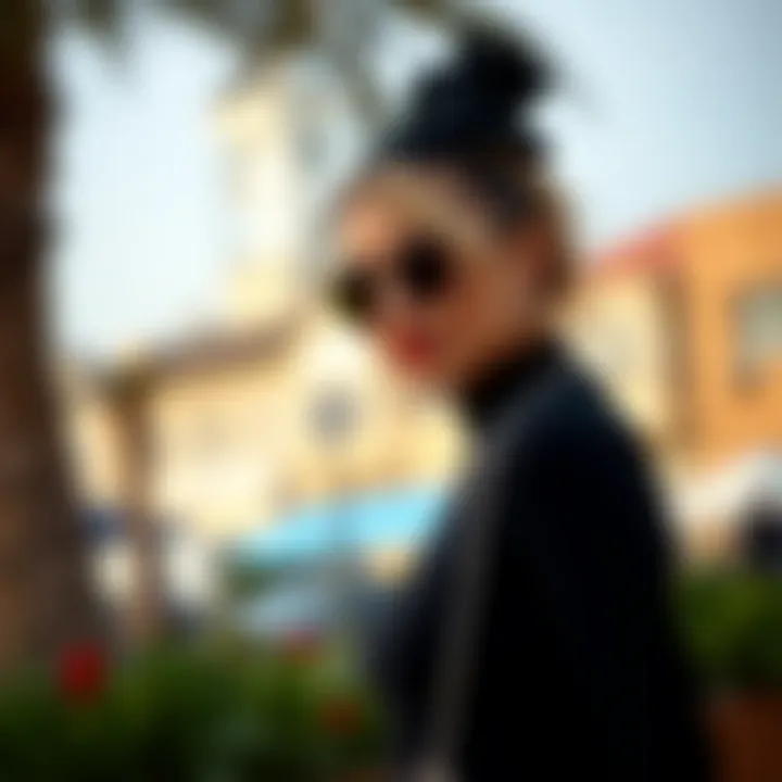 Stylish black skin tight jumpsuit paired with accessories for a chic look