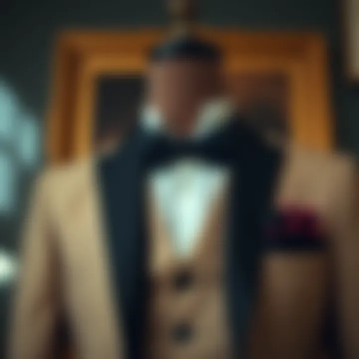 The Essence of Formal Attire Sophisticated suit arrangement with accessories