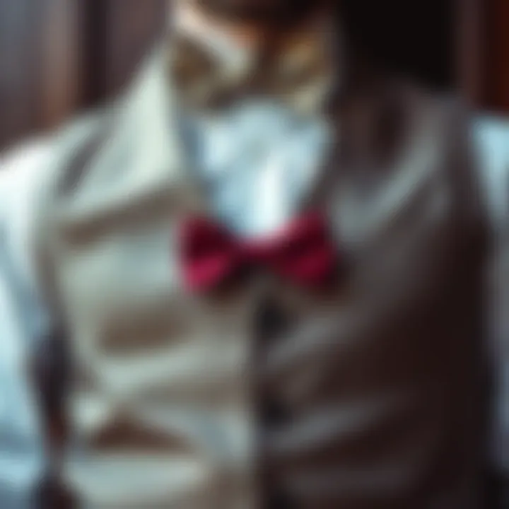 Textural Diversity in Vests Elegant vest in multiple fabric textures