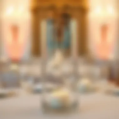 4 inch glass cylinder vases as centerpieces for an event