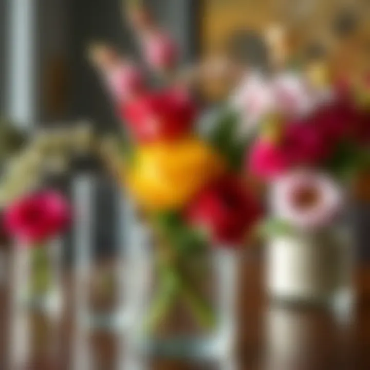 Sustainable arrangement ideas using 4 inch glass cylinder vases