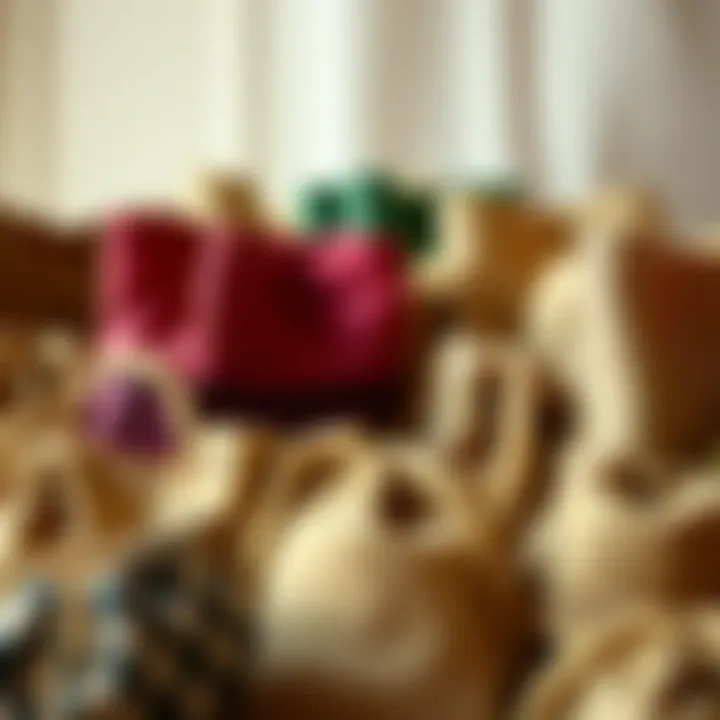 Diverse Designs of 5x7 Burlap Bags A variety of 5x7 burlap bags showcasing different designs and colors