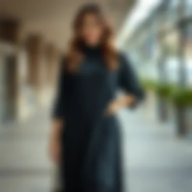 Exploring Fabric Choices for Black Tunic Dresses Diverse fabric options for black tunic dresses