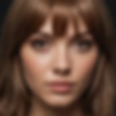 Realistic Quality of Brown Synthetic Wigs Close-up view of a brown synthetic wig highlighting its realistic appearance and quality
