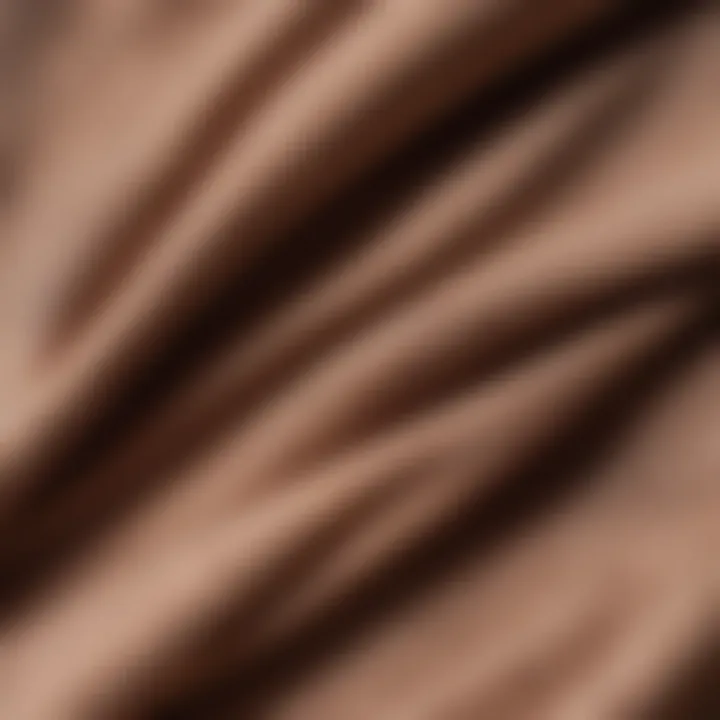 A close-up of sustainable fabric used in culotte pants