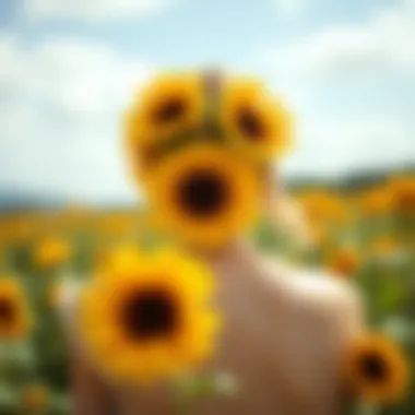 Creative DIY Sunflower Accessories Creative DIY sunflower accessories crafted from sustainable materials