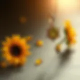 Elegant sunflower jewelry showcasing intricate designs