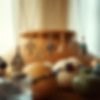 Elegant display of various materials used in Tree of Life name necklaces