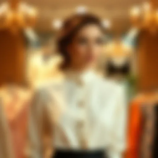 The Elegance of the Turn Down Collar Dress Elegant turn down collar dress in a fashion display