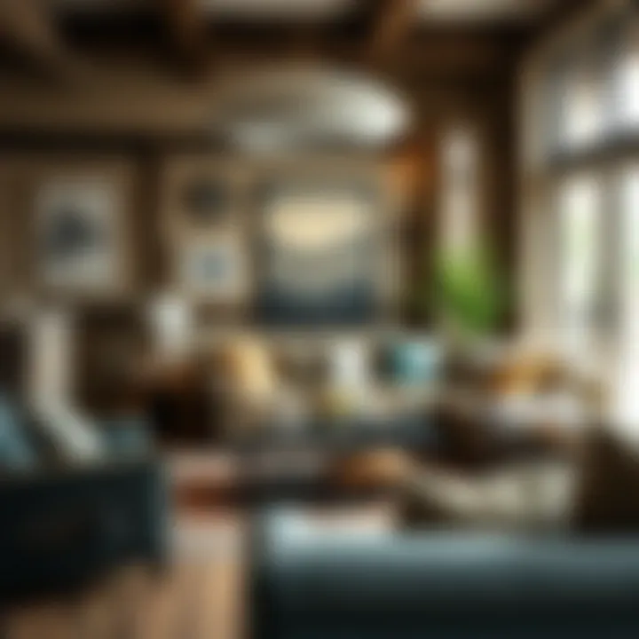 A cozy living room showcasing western themed decor