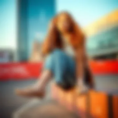 Stylish wide width ballet flats paired with modern fashion ensembles.