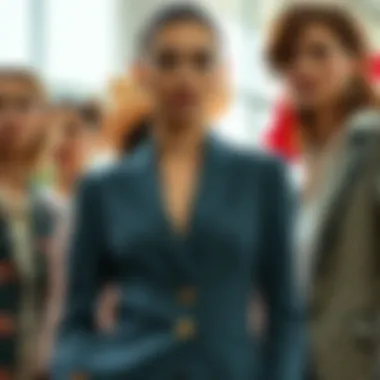 Diverse Fabrics in Blazer Design A collage of various blazers made from different fabrics and patterns