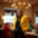 A historic timeline showcasing the evolution of blazers and jackets through the decades