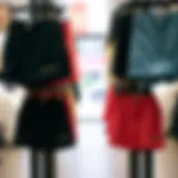 Chic display of stylish biker shorts in various colors