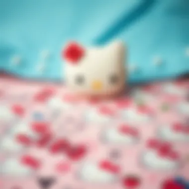 Artistic Display of Hello Kitty Tattoos An artistic arrangement of Hello Kitty tattoos spread out on a stylish background