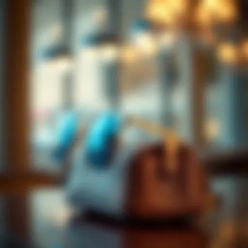 A sophisticated eyeglass holder in a luxurious material