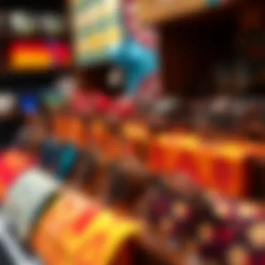 Vibrant Eyeglass Holders Showcase Trendy eyeglass holders showcasing vibrant colors and patterns