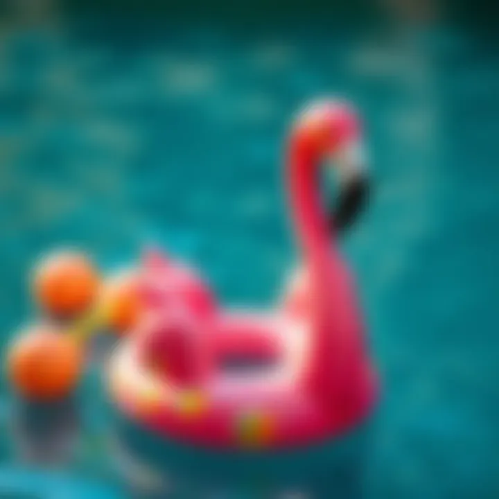 Eco-Friendly Flamingo Floating Drink Holder Sustainable flamingo drink holder made from eco-friendly materials