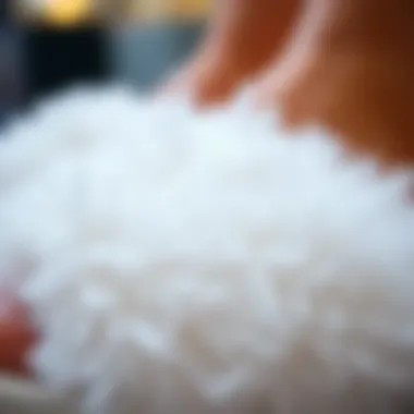 Detailed View of Luxurious Slide Texture Close-up of fluffy slide material showcasing its texture