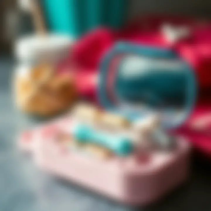 Artistry in Everyday Health Accessories Close-up of a chic pill organizer with unique design elements