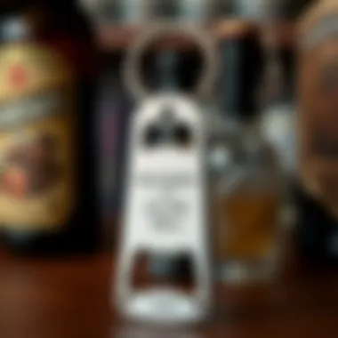 Personalized groomsmen bottle opener keychains showcasing unique engravings