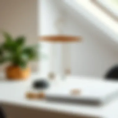 Minimalistic hanger necklace holder with a modern aesthetic.