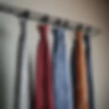 Stylish hanger for organizing ties